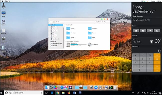 Mac os theme for windows 10 pro
